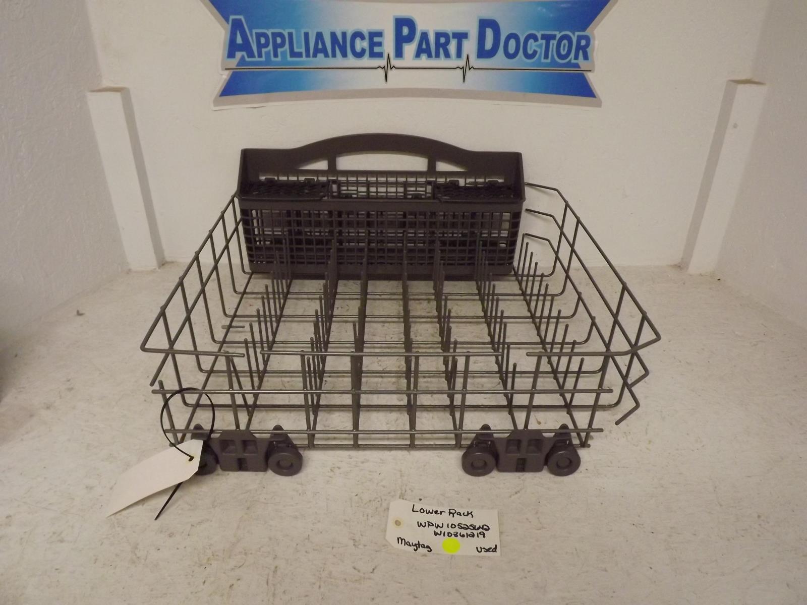 Maytag Dishwasher WPW10525642 W10861219 Lower Rack Used Maytag Dishwasher WPW10525642 W10861219 Lower Rack Used